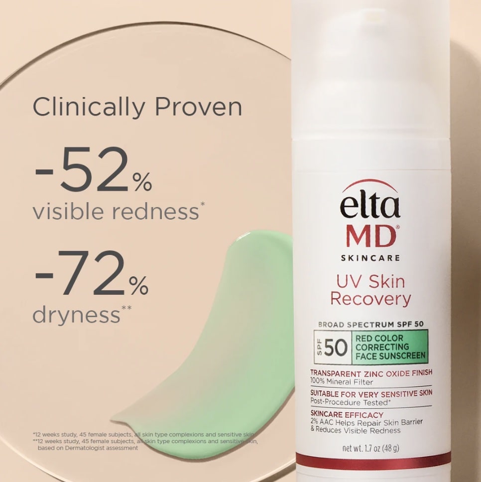 EltaMD UV Skin Recovery SPF50 Correcting Green Tint