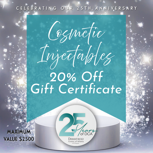 20% Off Customer Appreciation Gift Certificate for Cosmetic Injectables